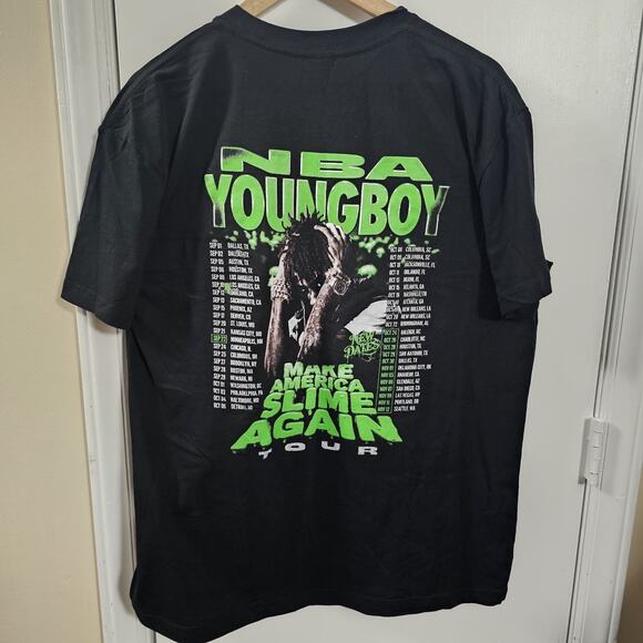 NWT NBA YoungBoy Masa Tour 2025 Merch Two Sided T-Shirt Sz XL Slime Hiphop - Picture 4 of 5